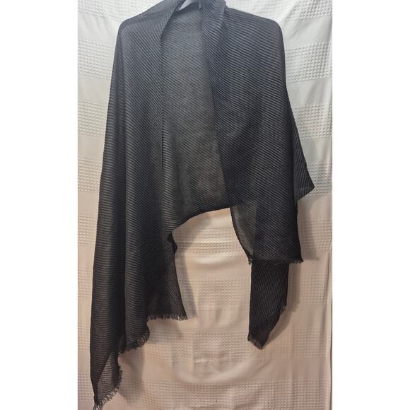 Nine West Womens Blk Scarf Sheer 7408 - Picture 1 of 5